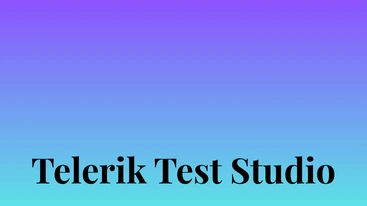 Telerik Test Studio Automation Testing